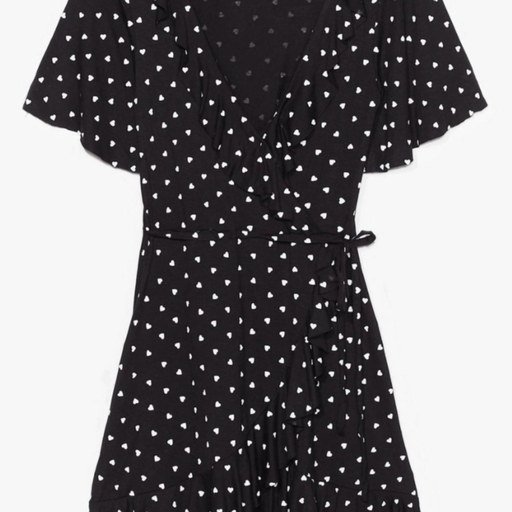 Follow Your Heart Wrap Mini Dress